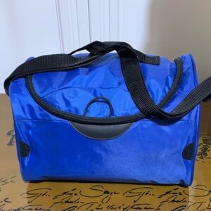 Royal Blue Nylon Bag with Black Strap
